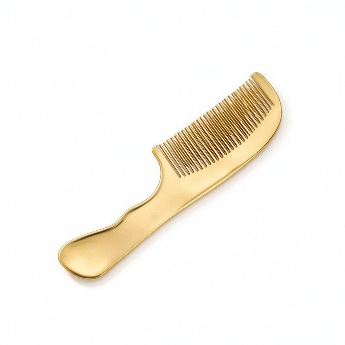 Brass Comb Ergonomic Massage Comb Heavy-Duty for Hair Grooming