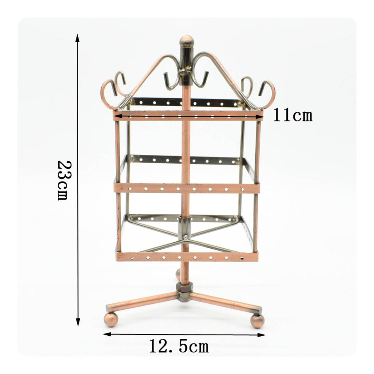Rotating Earring Stand Decorative Rotating Earring Holder Stable Base for Closet