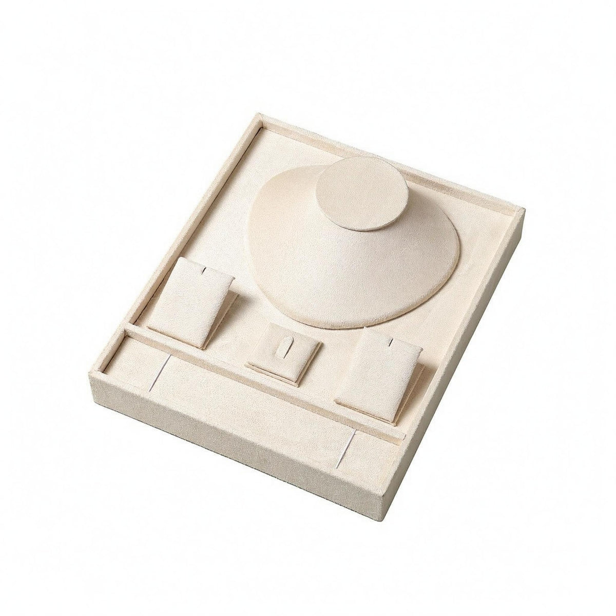 Layered Jewelry Display Flat Base Necklace Tray Safeguarding Surface