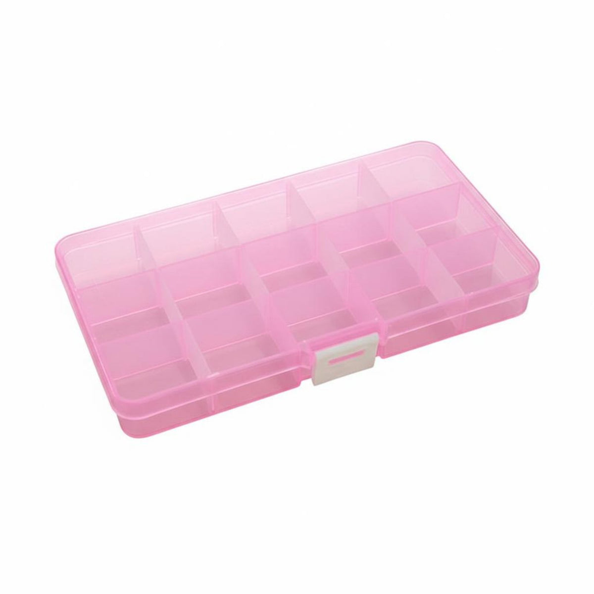 Transparent Body 15 Compartment Plastic Organizer Multi-Purpose 15 Grid Plastic Organizer Portable for DIY Enthusiasts, Home, Workshop, Desk
