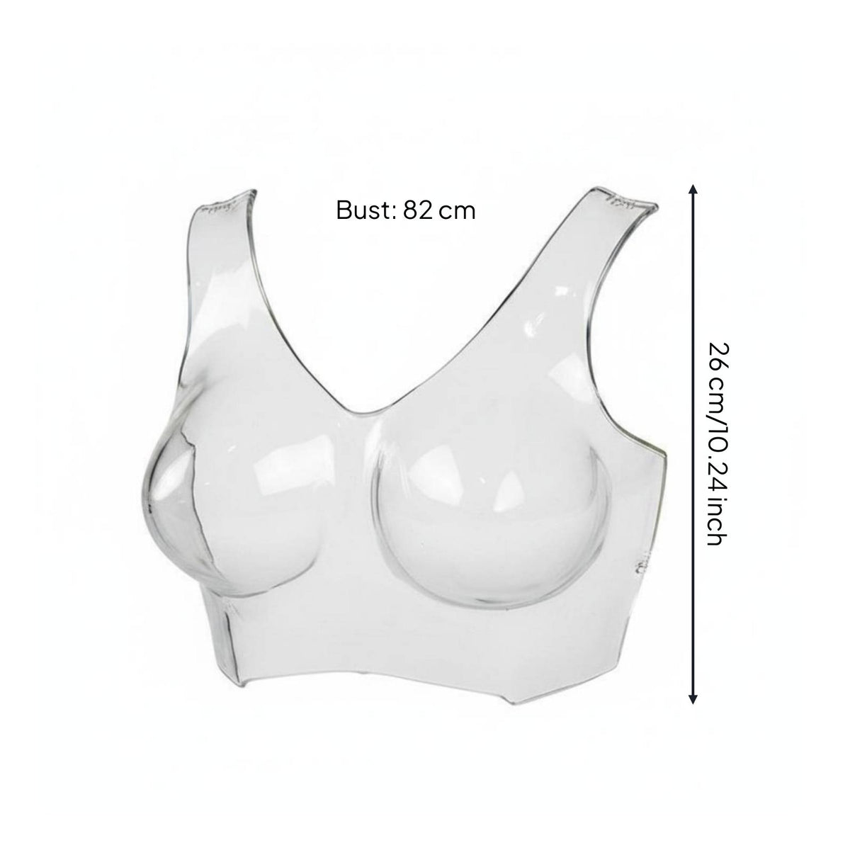 Transparent Bra Mannequin Portable Bra Display Mannequin Easy to Install