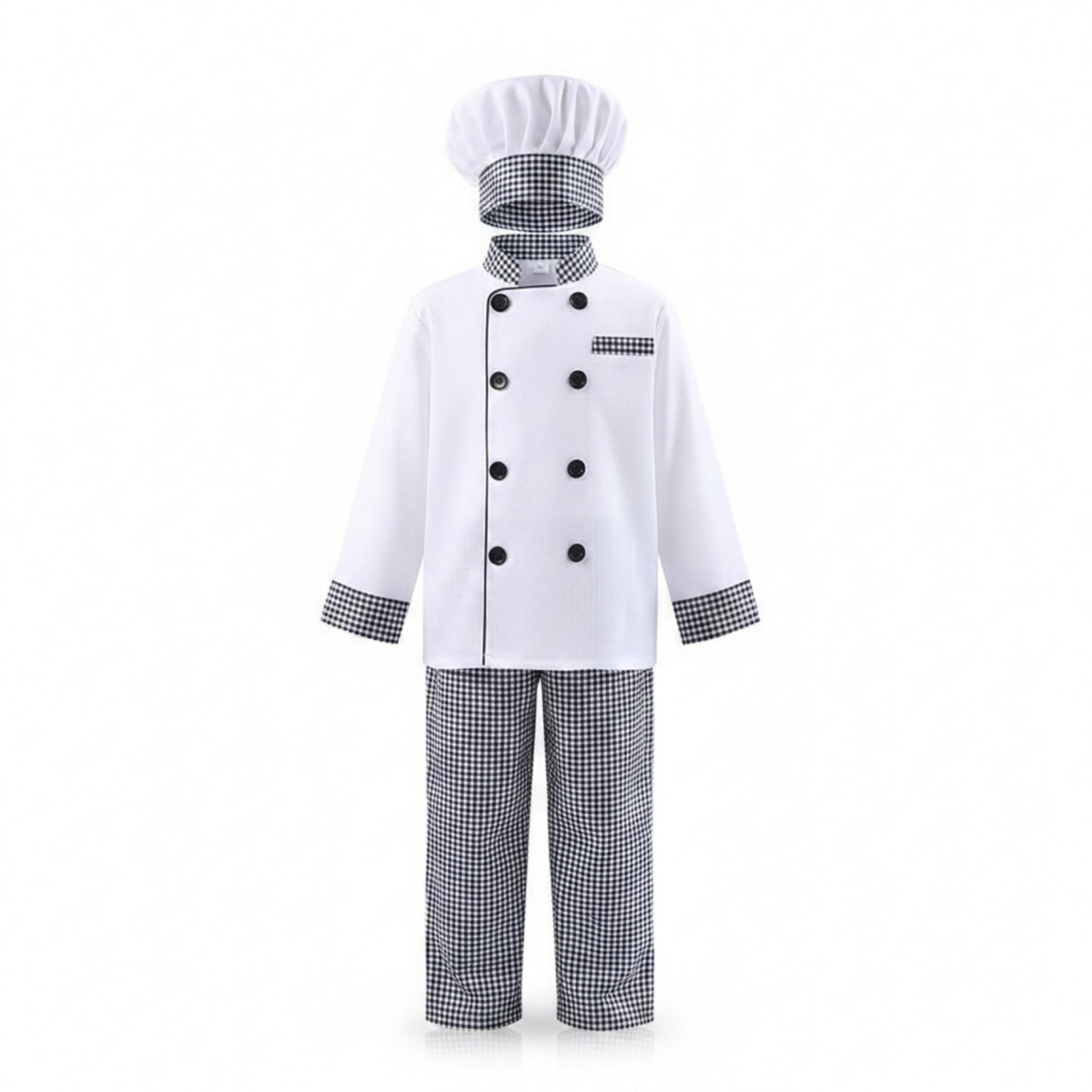 Kids Chef Costume Button Closures Kids Chef Outfit Career Day for Baking Class