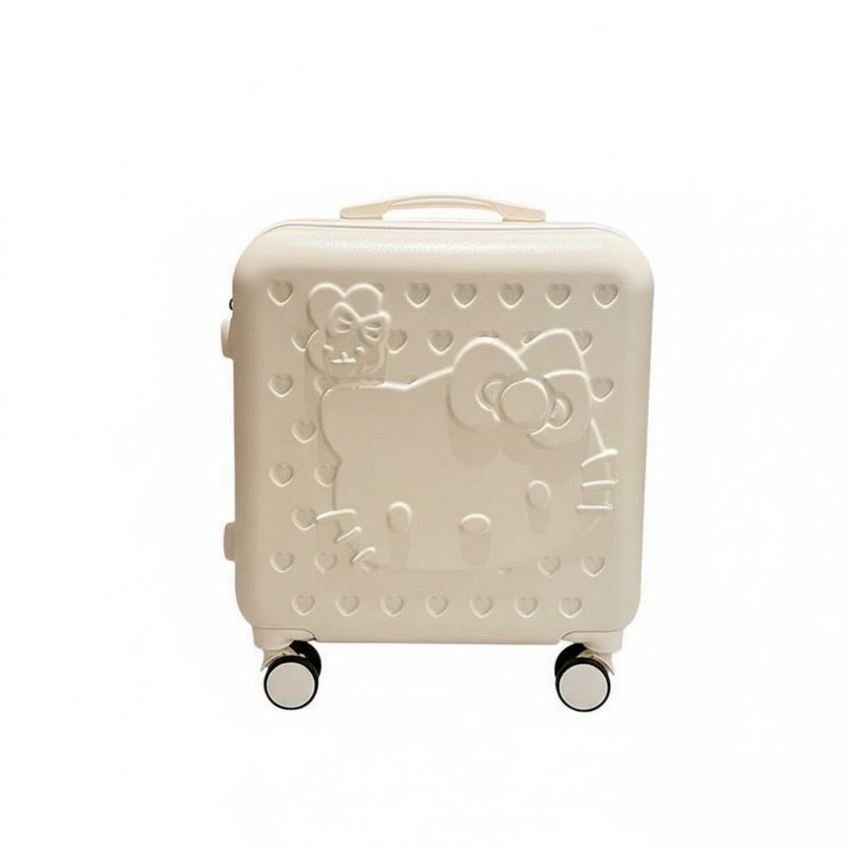 Adjustable Telescopic Handle Kids Rolling Suitcase Lightweight Cartoon Hardshell Luggage Combination Lock for Toddlers, Sleepovers, Vacation