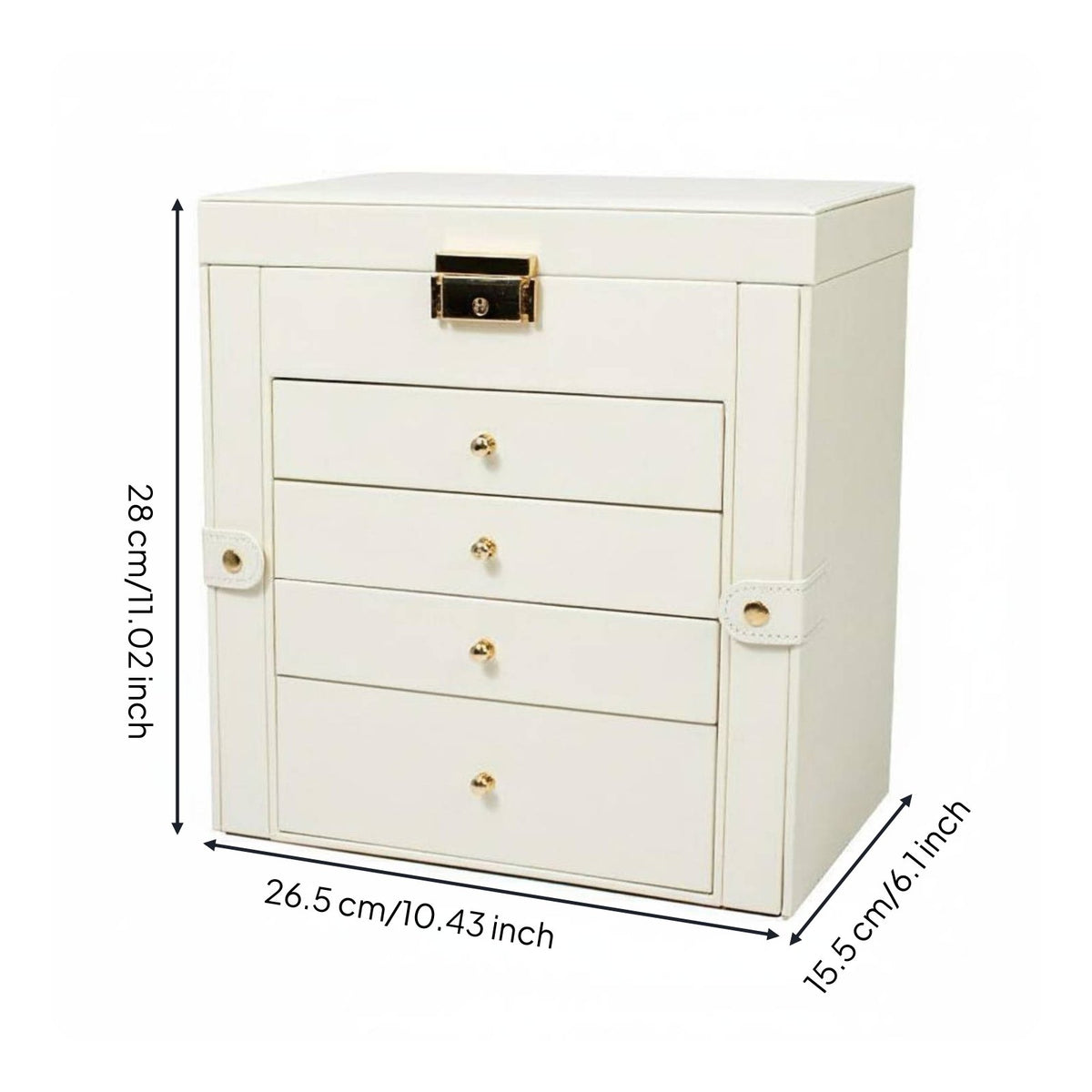 Multi-Layer Jewelry Box Multiple Compartments Large Jewelry Organizer for Women
