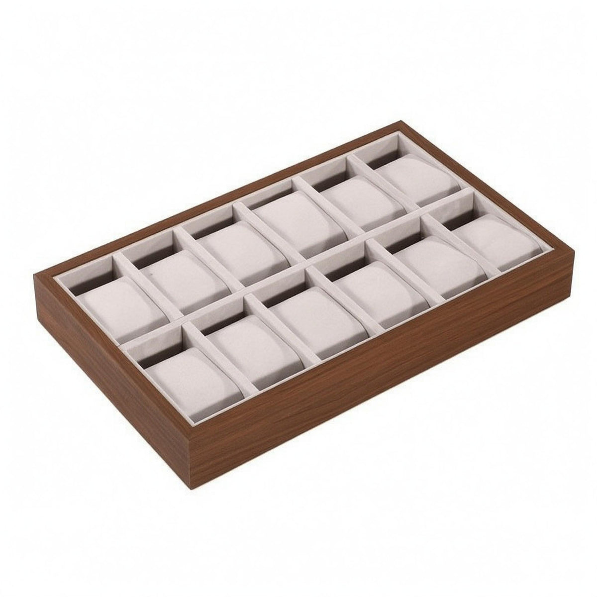 Padded Watch Display Tray Open-Top clothLined Watch Tray