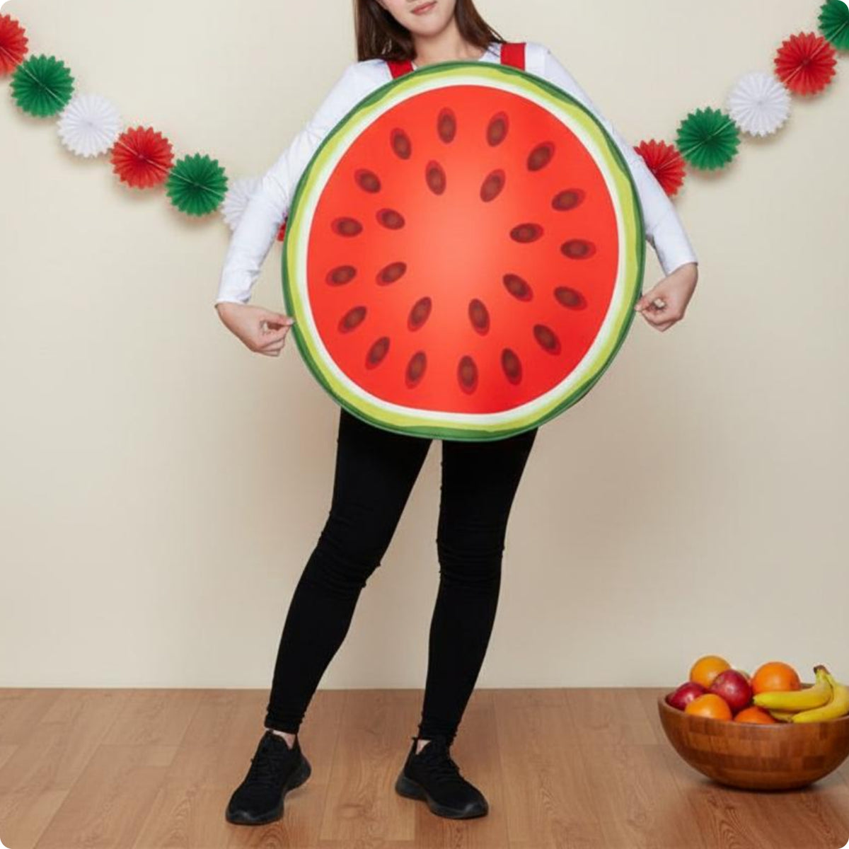 Watermelon Costume Green Rind Border Sponge Costume Outfit Lightweight