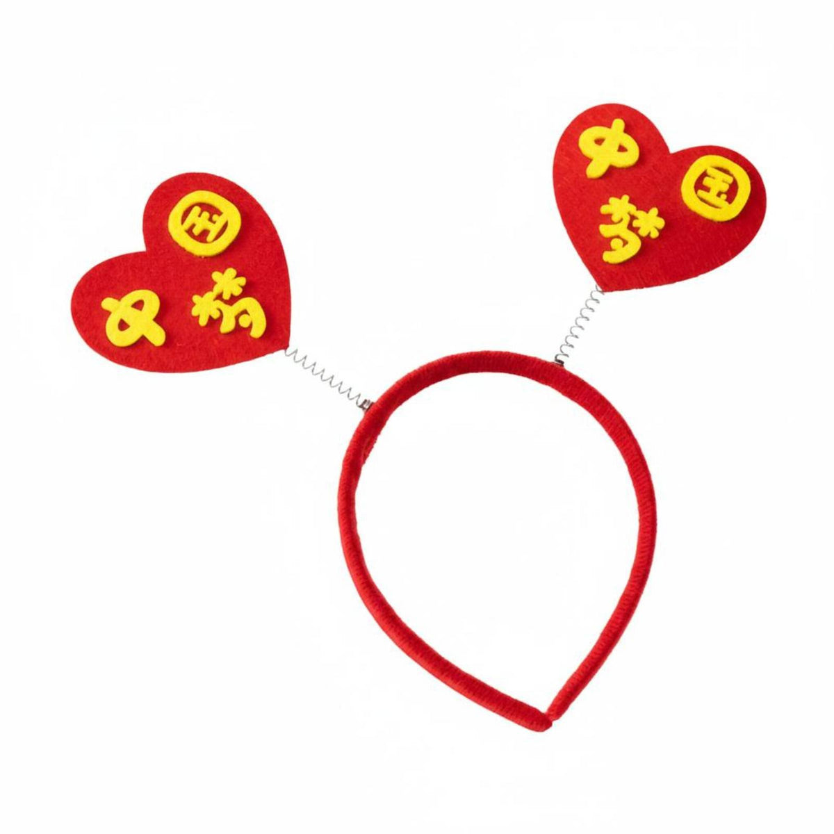 Patriotic Day Headband, Kids Patriotic Hair Accessory, Star Heart Flag Decoration, Chinese Style Holiday Headwear