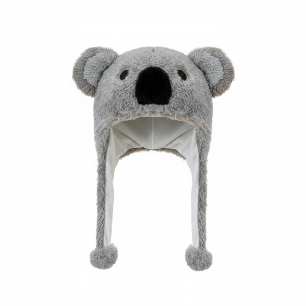Fuzzy Koala Earflap Hat Ear Protection Koala Fuzzy Hat Warm for Parties, Outdoor