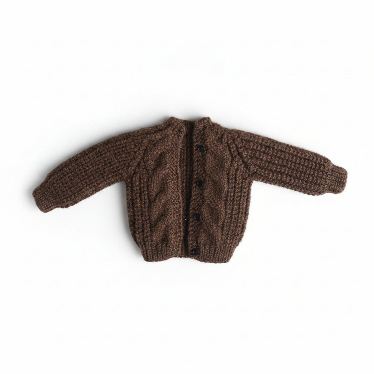 Doll Clothes 1 Piece Button up Knit Cardigan Cropped