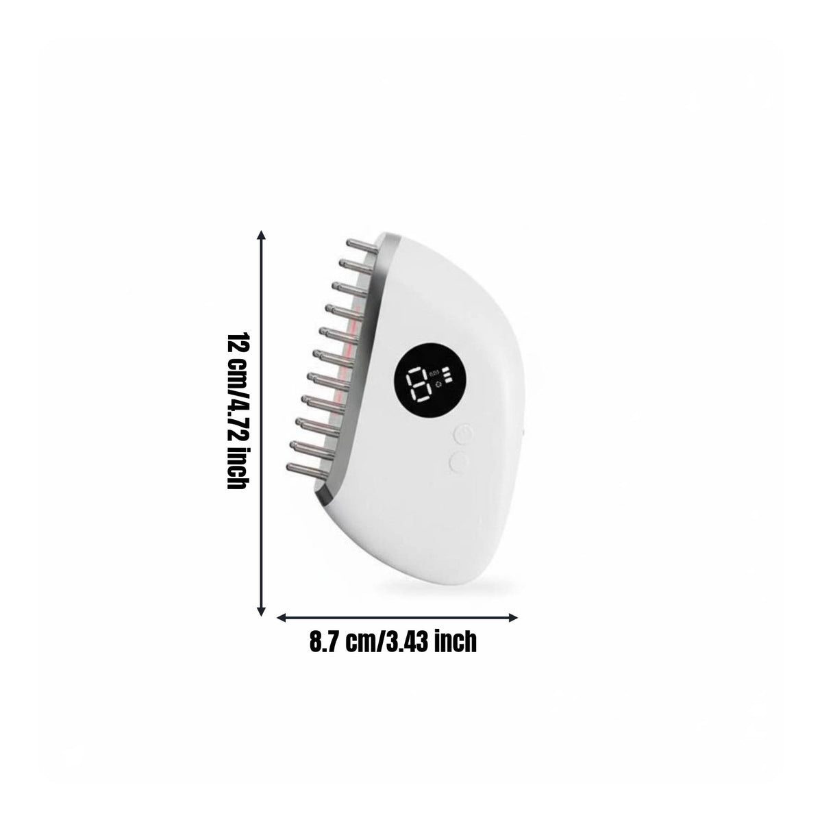 Electric Massage Comb Rechargeable Vibrating Scalp Comb Full Body Use for Office