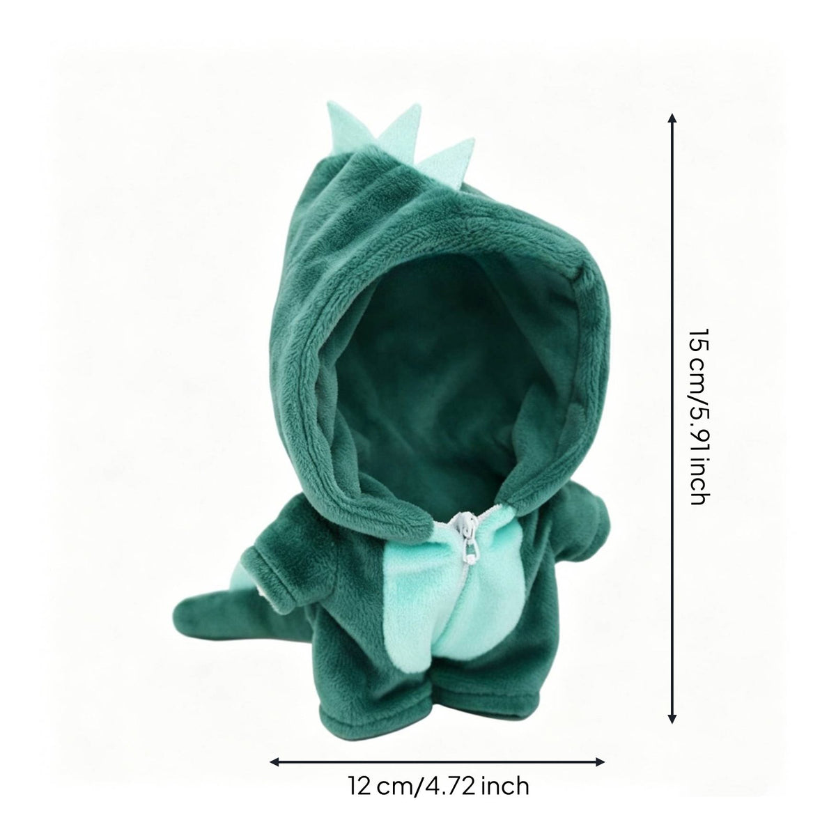 10cm Doll Outfit Fashionably Designed Soft Doll Jumpsuit Zipper Closure