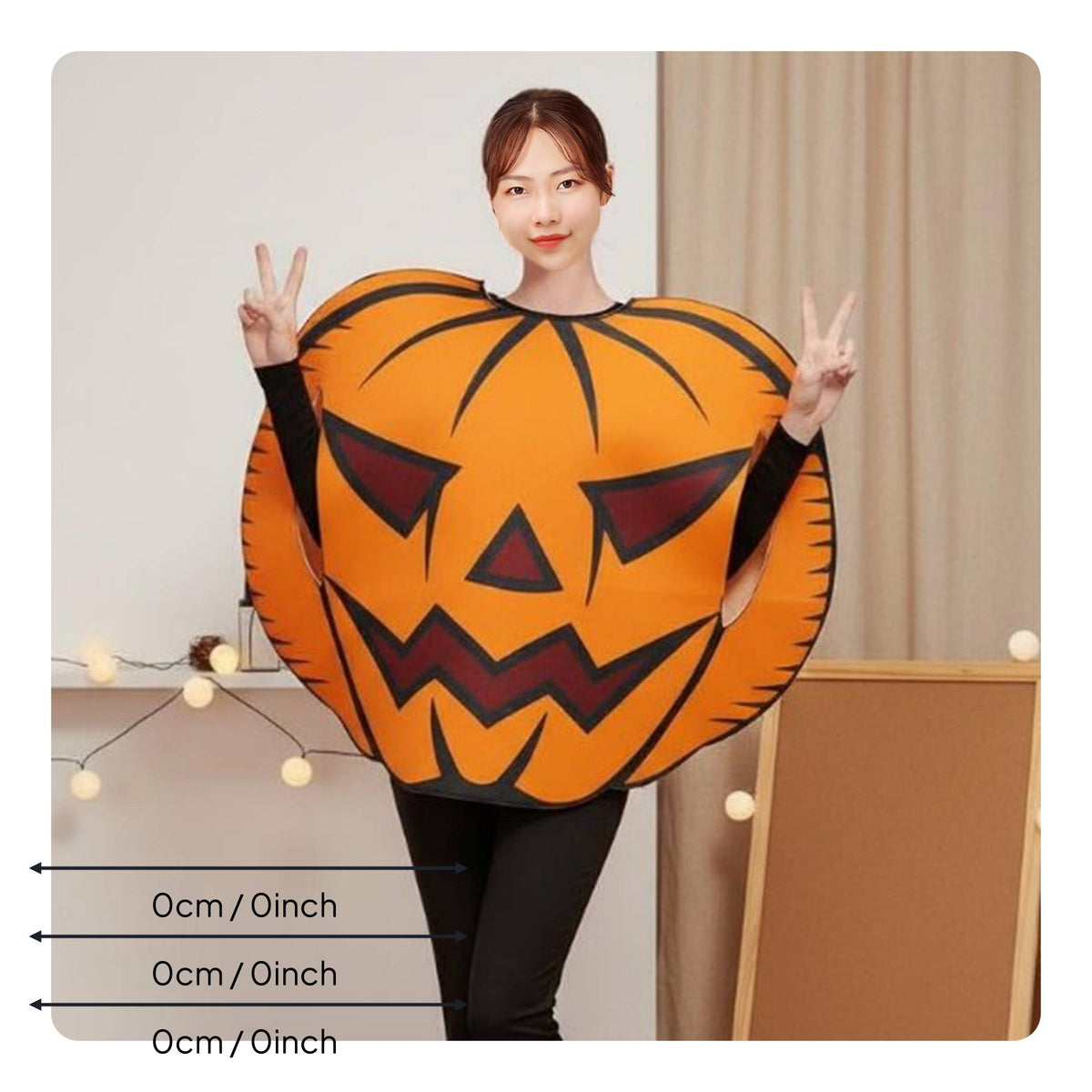 Sponge Pumpkin Suit Cartoon Design Pumpkin Costume Lightweight for Adults