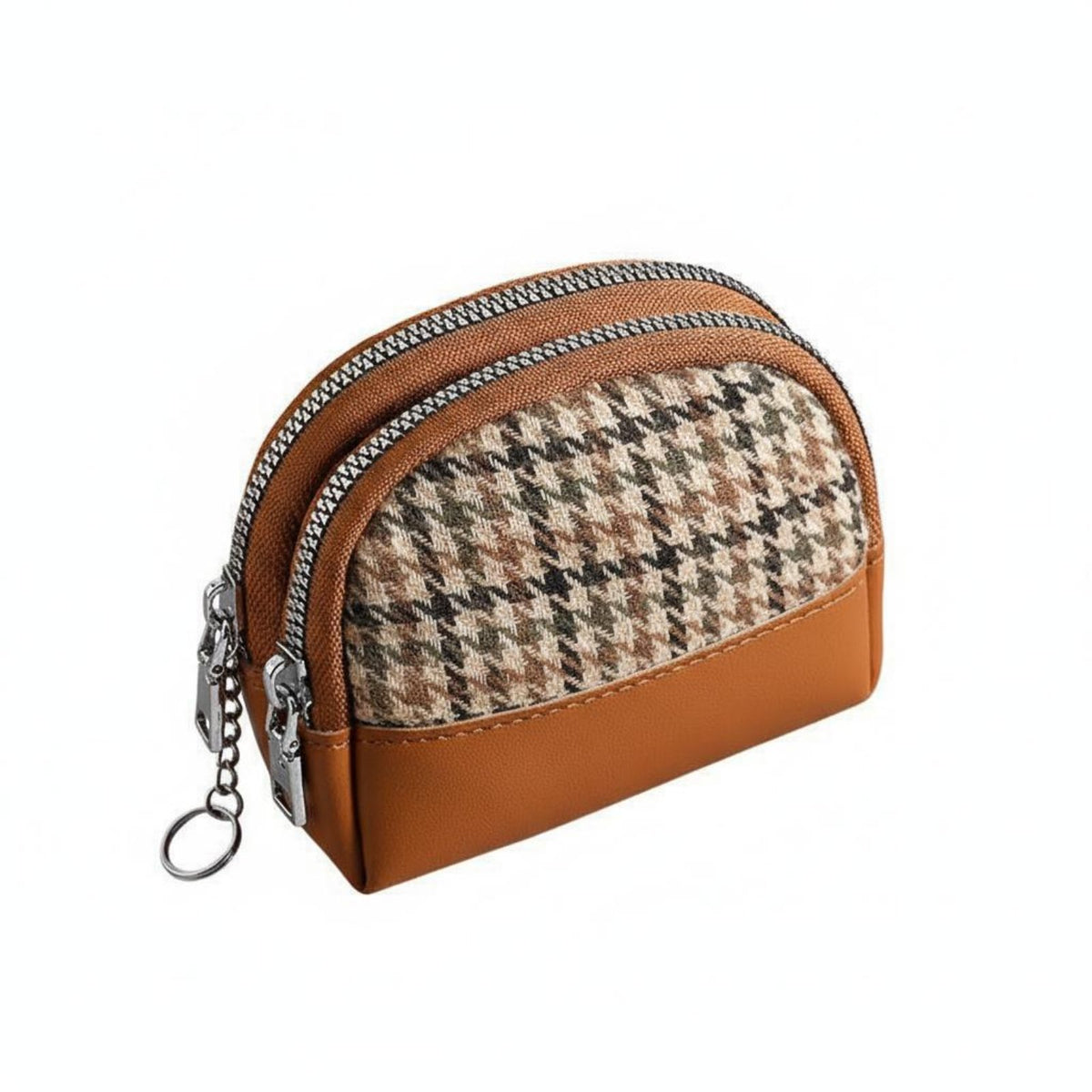 Compact Mini Wallet Retro Design Mini Zipper Pouch Portable for Students, Adults, Daily Use, Shopping, Commuting