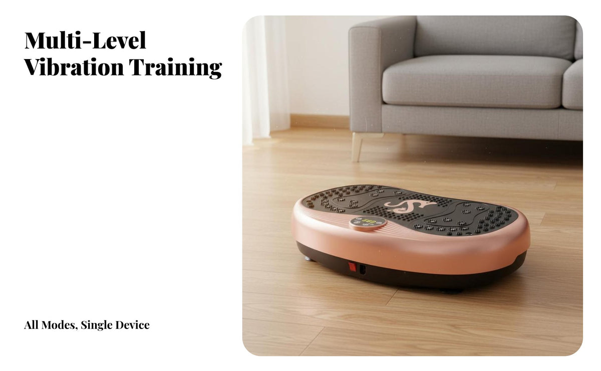Adjustable Speed Whole Body Vibration Machine Wireless Controller Control Full Body Vibration Machine Anti-Slip Surface Vibrating Exercise Platform Quiet Low Noise for Home Exercisers, Women, Adults, Living Room, Office
