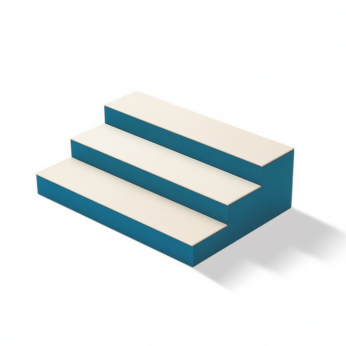 Three-Tier Display Riser Compact Stepped Display Stand Easy to Clean for Counter