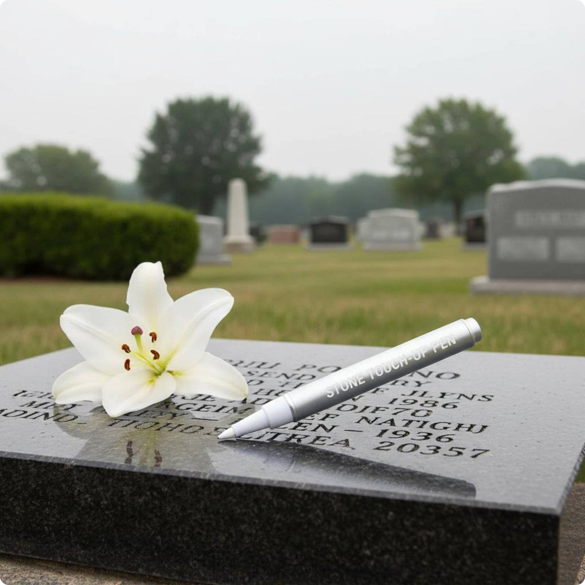 Tombstone Marker Pen Waterproof Memorial Inscription Pen Fast-Drying