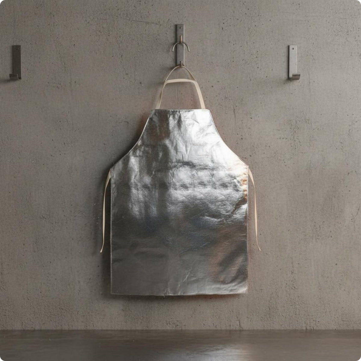 Aluminum Foil Apron Easy to Wear Shielding Clothing for Metal Joining