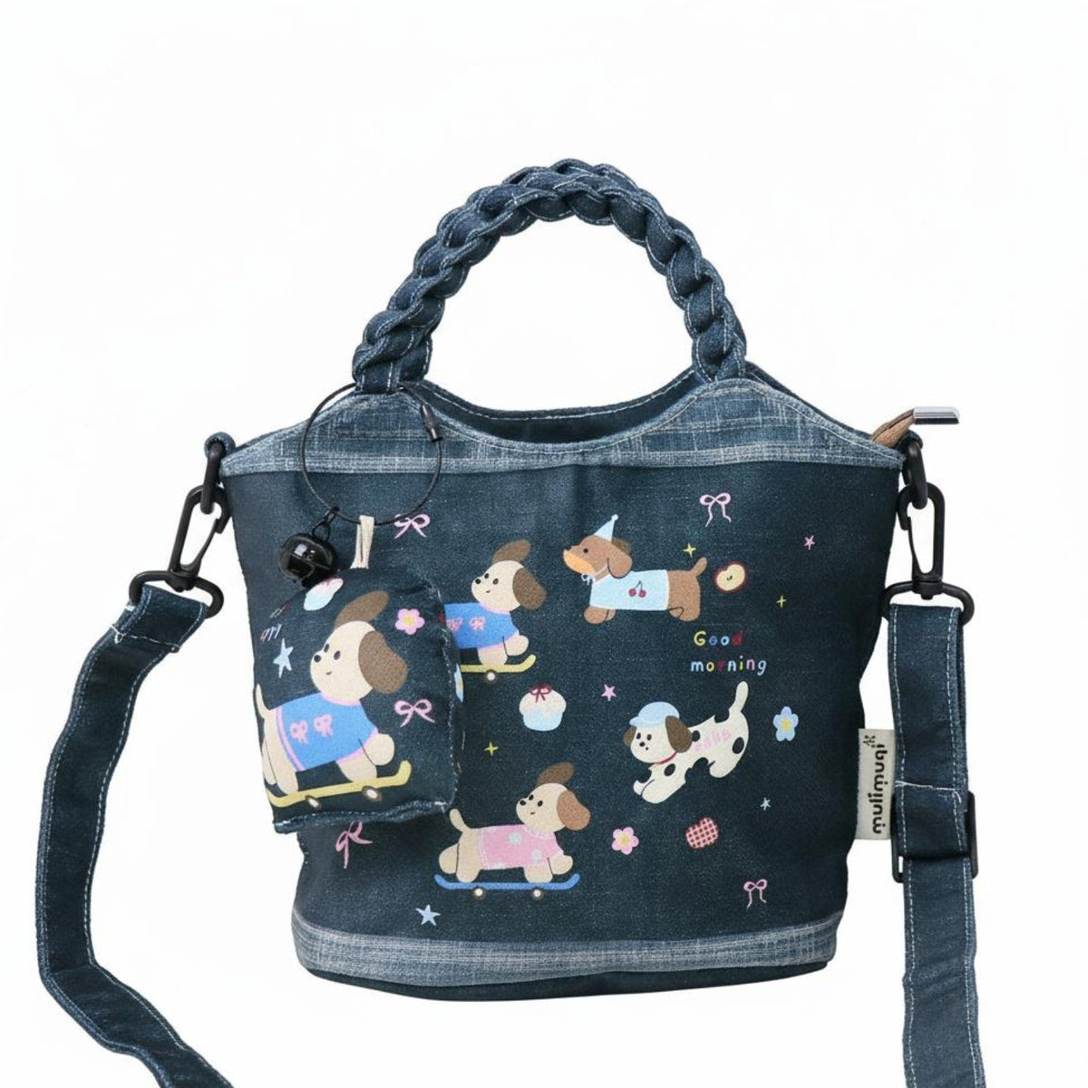 Cartoon teddy animal Print Handbag multipurpose Small Tote Lightweight for everyday Use, Women