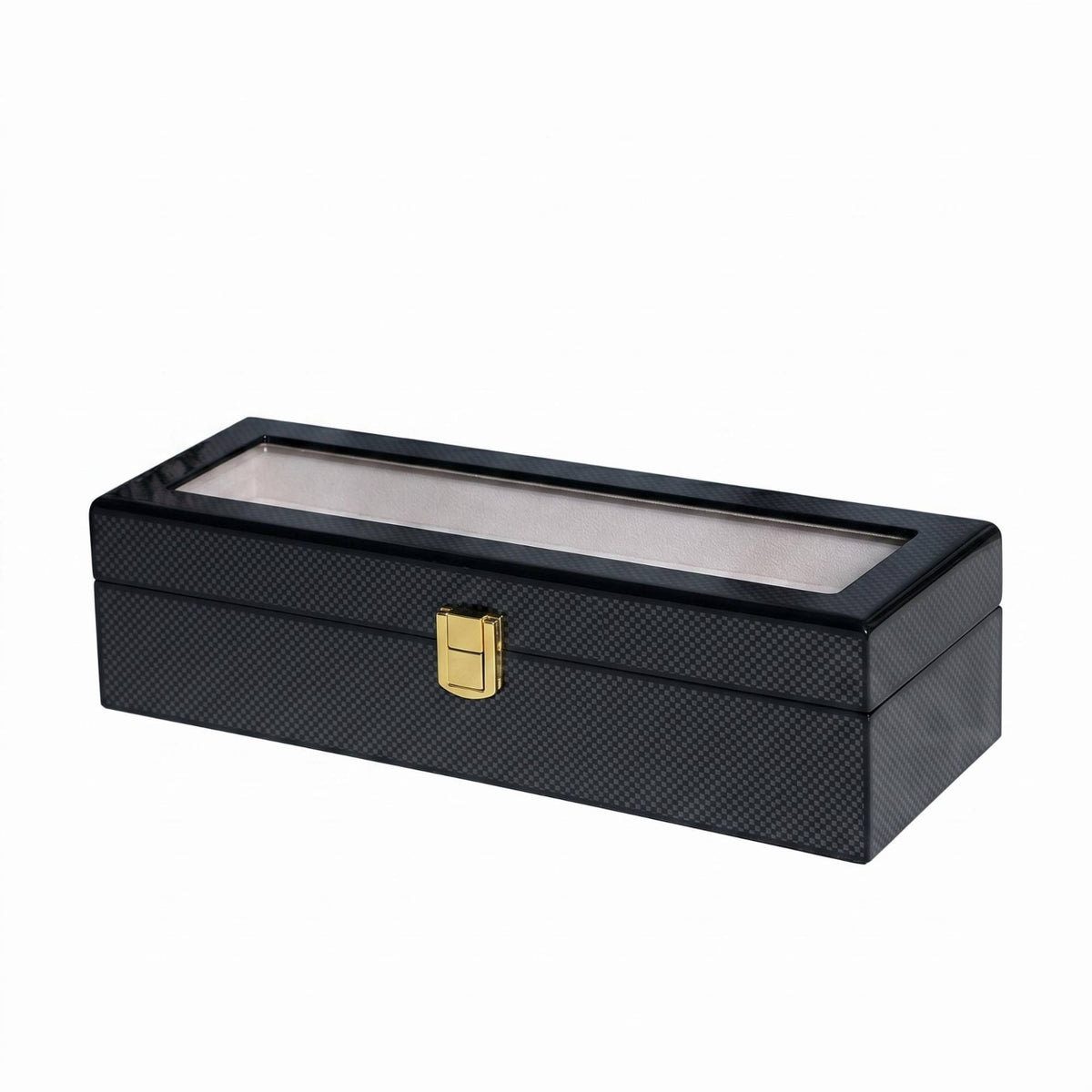 Watch Display Box Clear Top Window Watch Storage Box Lined Interior