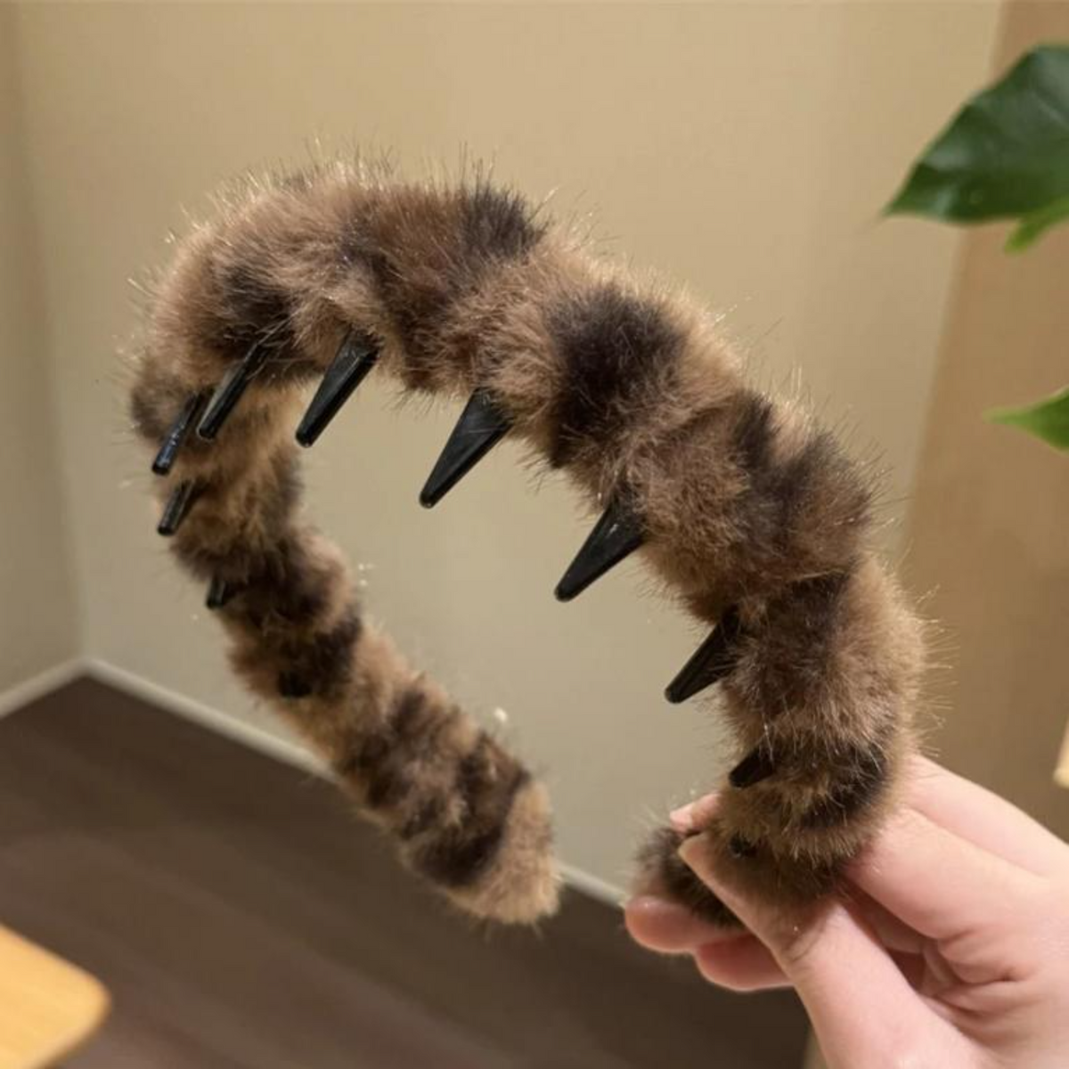 Plush headband for makeup, spa use