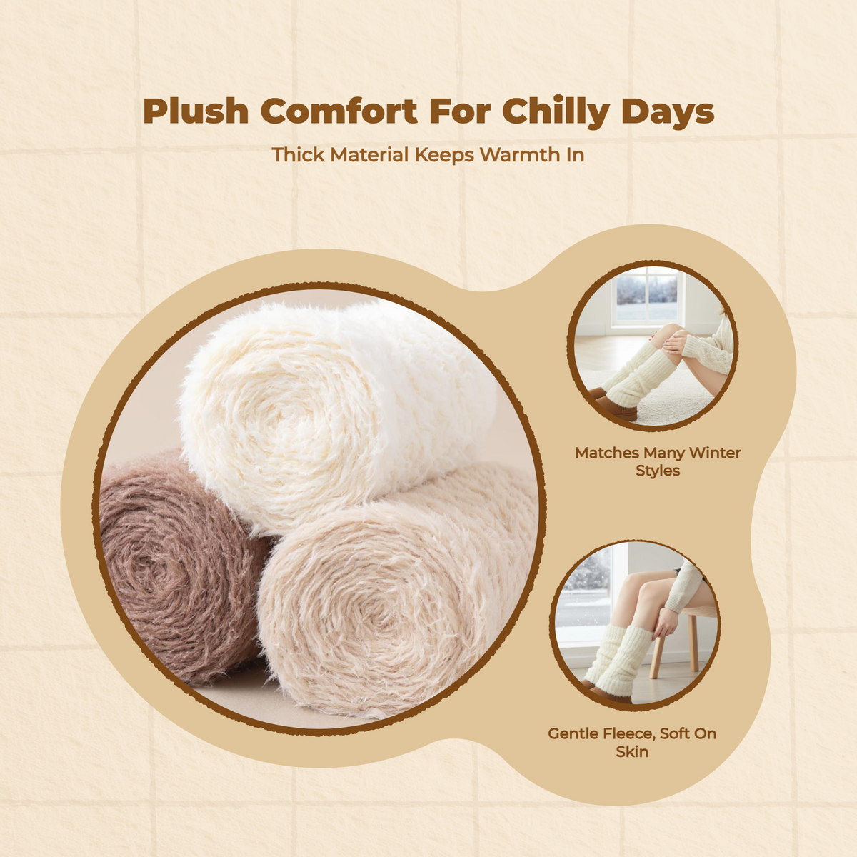 Women's Thermal Socks, Thick Long Warm Soft Elastic