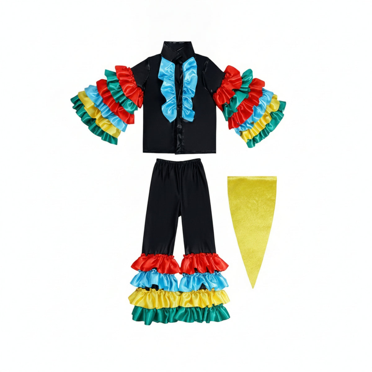 Children's Costume Stand Collar Jazz Performance Outfit Lined Inside for Cosplay