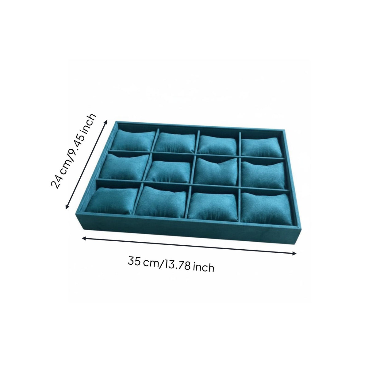 Velvet Jewelry Display Tray Multi Compartment Storage Safeguarding