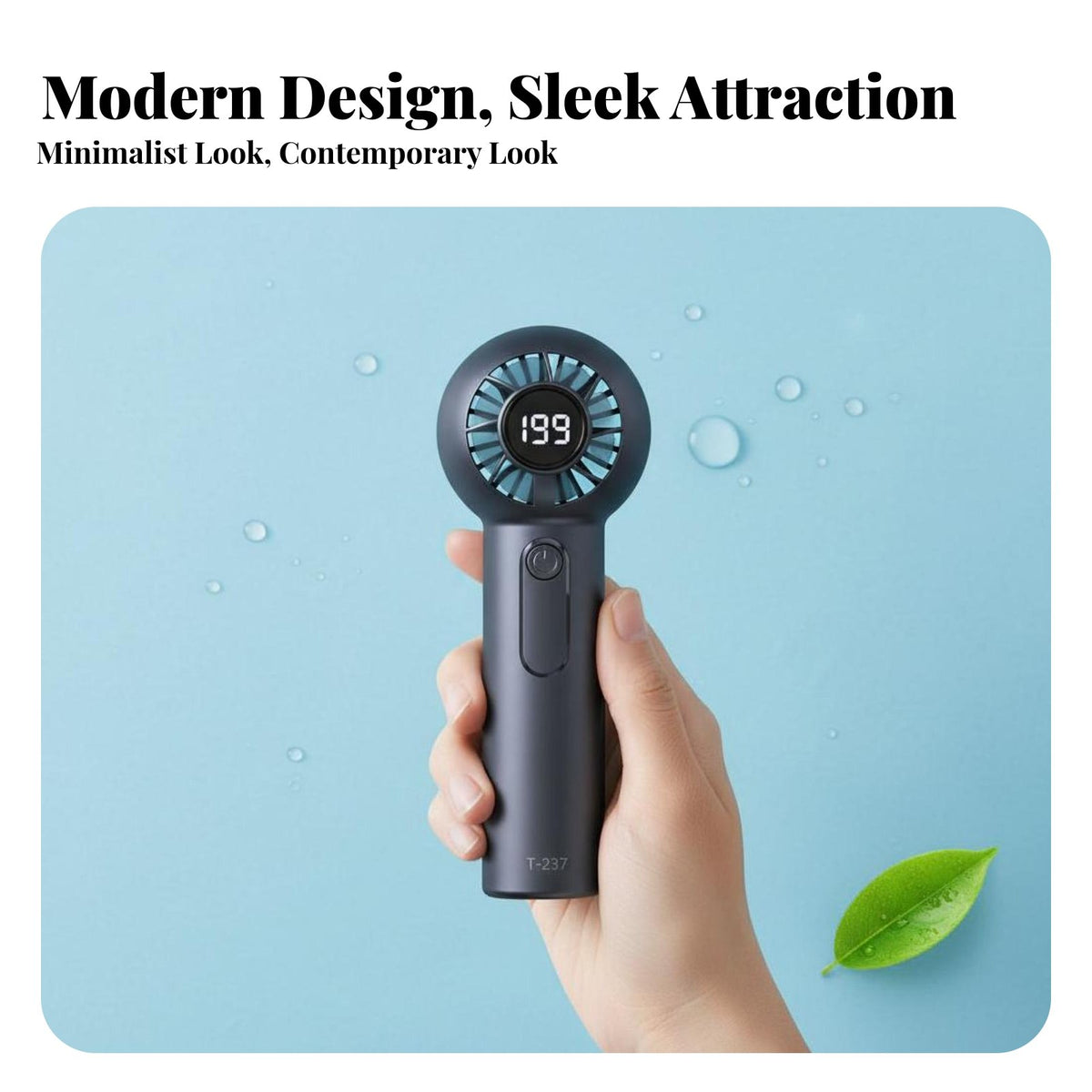 199 Speeds Handheld Mini Fan Lightweight High Speed Personal Fan Pocket-Sized for Travelers