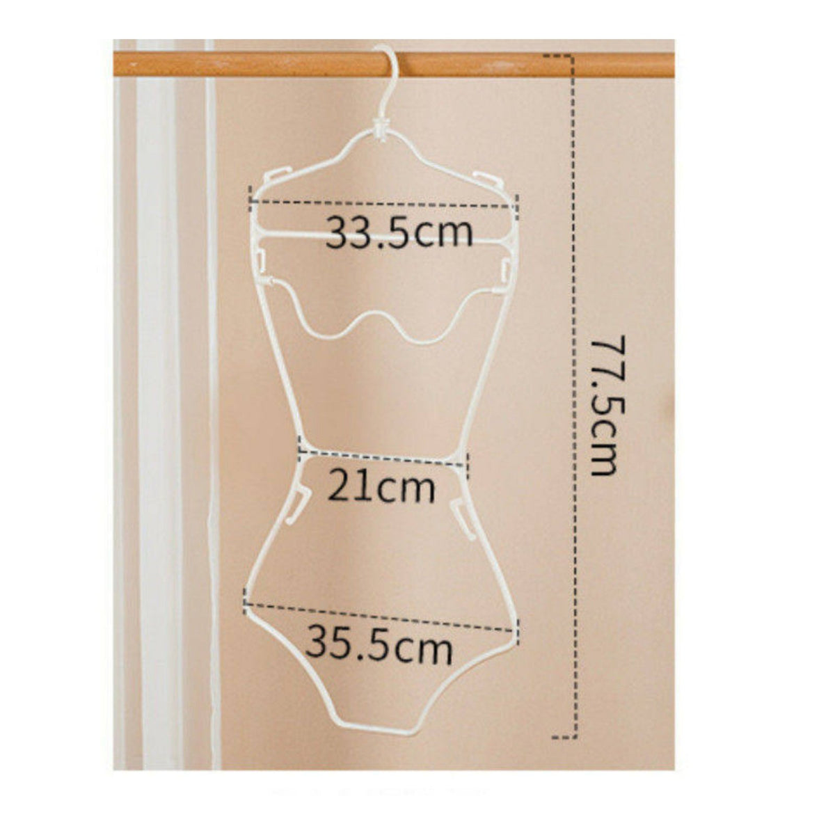 Single-Piece Swimsuit Display Hanger Multi-Functional Body Form Hanger Non-Slip