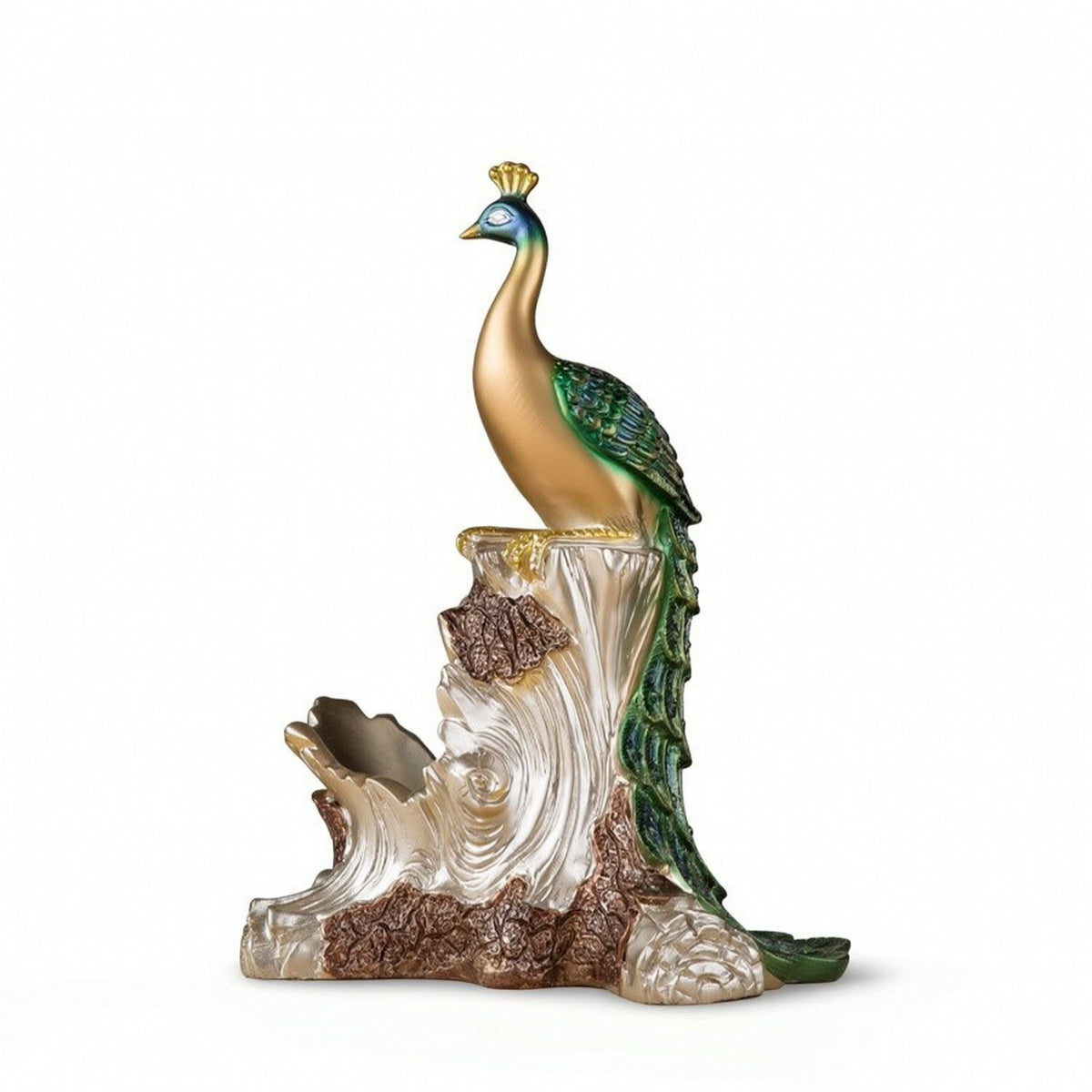 Peacock Wine Rack Decorative Peacock Wine Holder Artistic for Home Bar