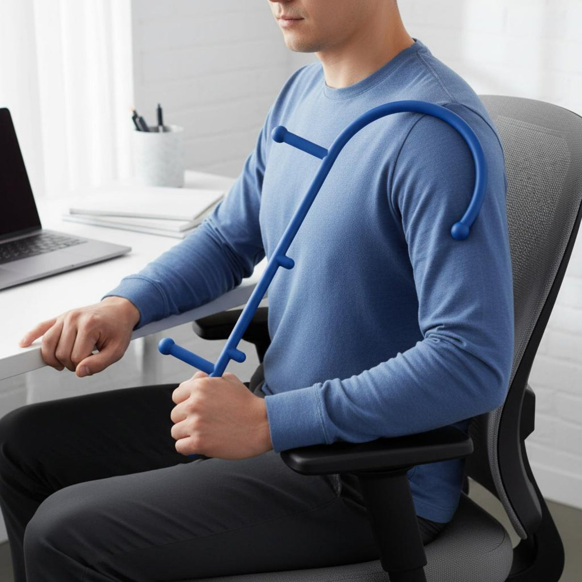 Back Waist Massage Stick Muscle Relief Shoulder Neck Massager Stick Lightweight