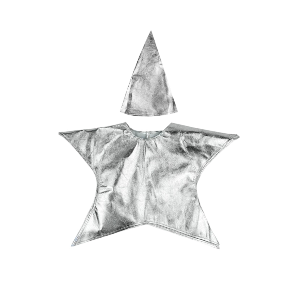 Star Costume Pull-on Style Shiny Star Outfit Finished Edges for Party Dress-Up