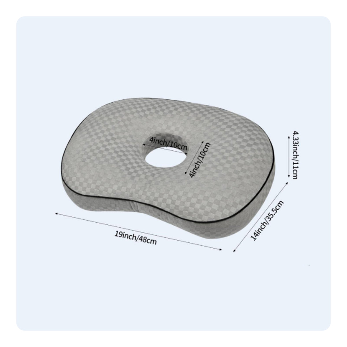 Donut Pillow for Ears Polyester Filling Ear Pillow with Hole Ergonomic Support