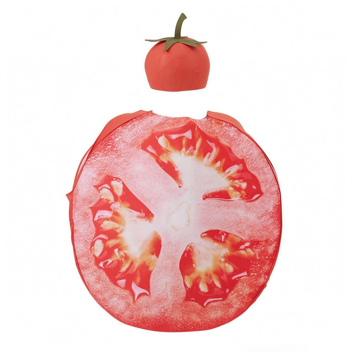 Printed Tomato Slice Costume Pullover Tomato Slice Costume Unisex for Adults