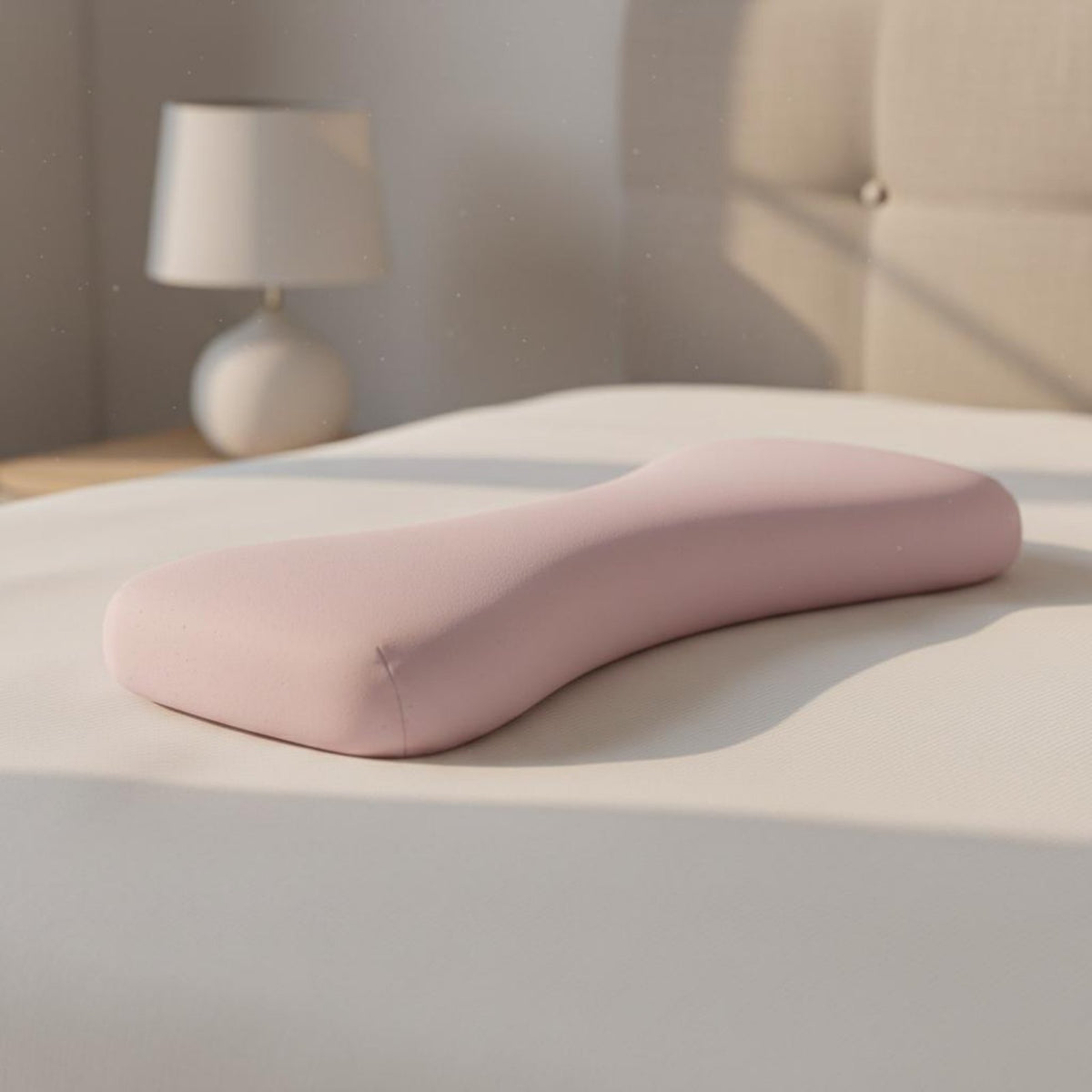 Breathable Sleeping Pillow Hypoallergenic Natural Latex Back Support Removable Washable Cover for Women, Sofa, Lounging, Car