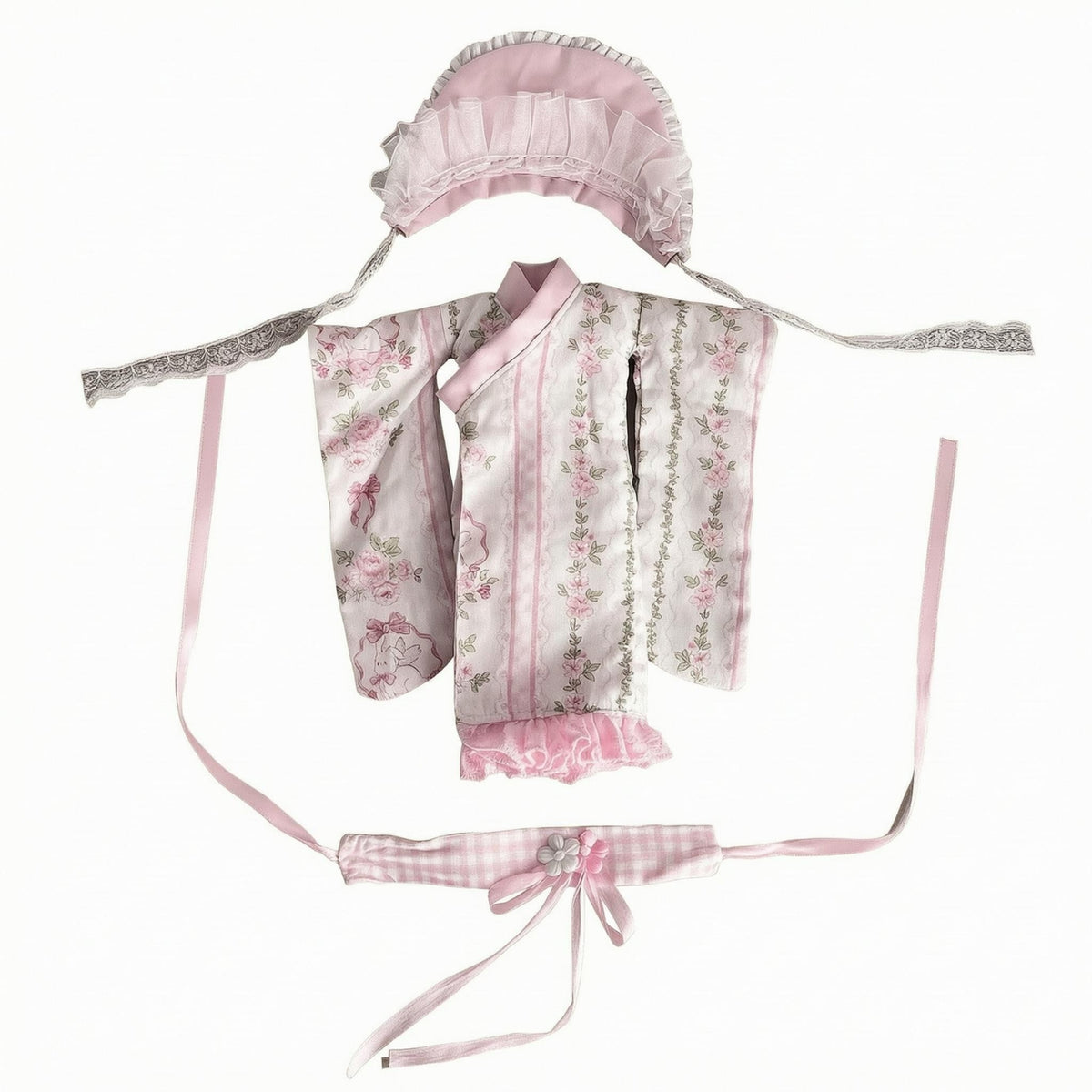 Doll Kimono Waist Sash Doll Kimono Set Tie Closure