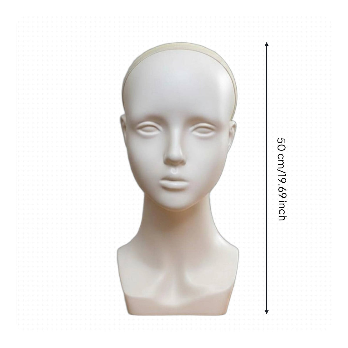 Multi-Purpose Female Mannequin Head with Shoulders Cosplay Head Prop for Cosplayers, Retailers, Salon, Photoshoots
