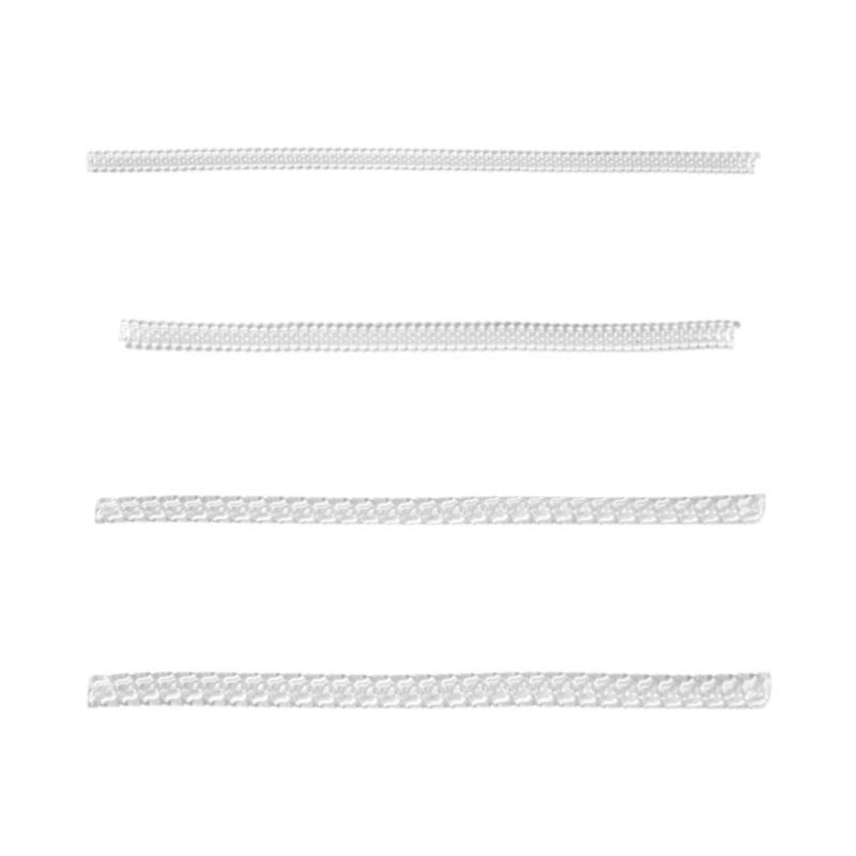 Adjustable clear silicone ring sizer