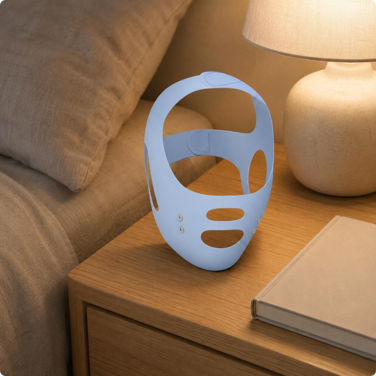 Face Slimming Strap Contoured Face-Lift Design Strap Light Blue