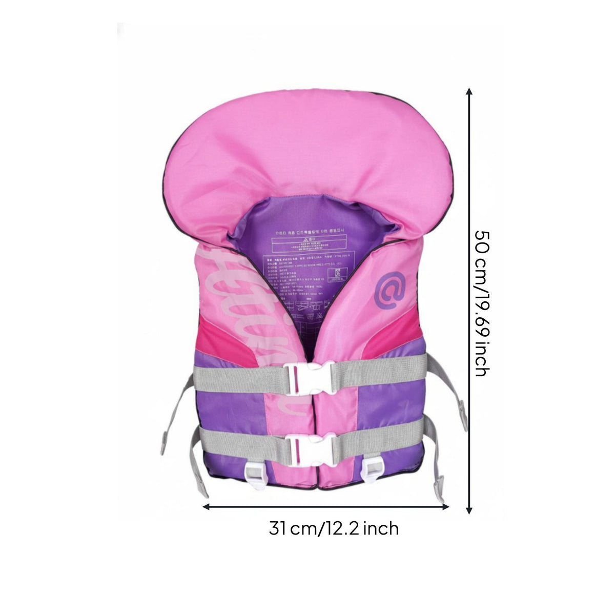 Kids Life Jacket Lightweight Toddler Buoyancy Aid Portable for Swimming, Boating