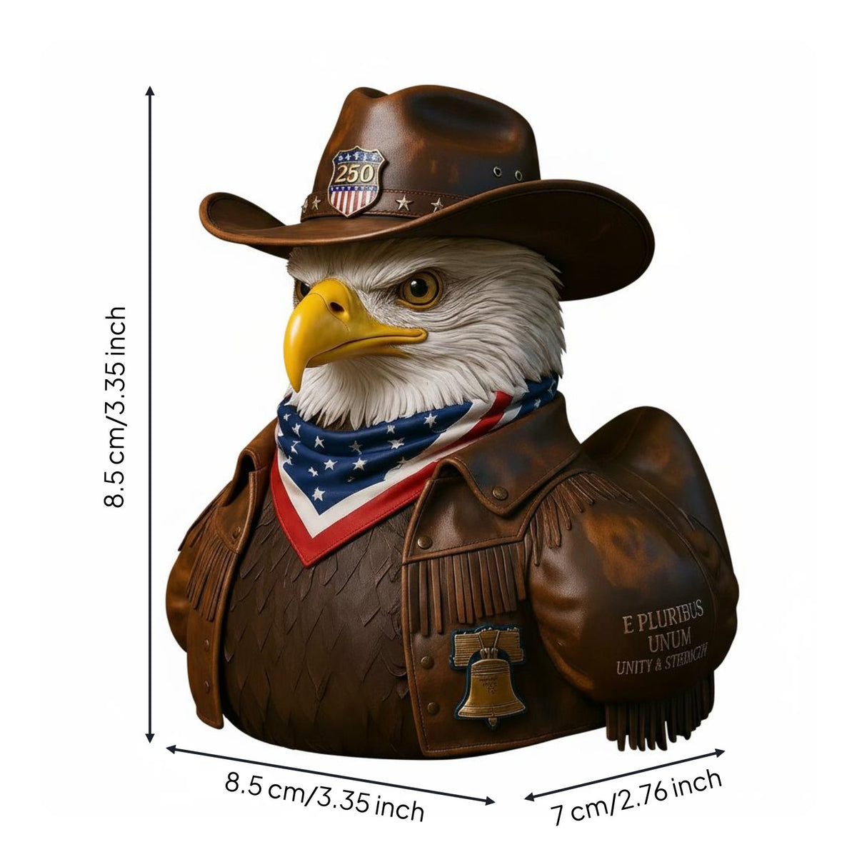 Liberty Eagle Duck Statue Detailed Patriotic Eagle Statue Handmade Look