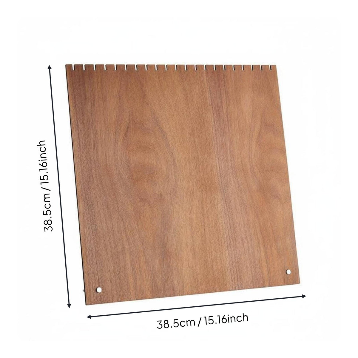 Slanted Charm Rack Large Capacity Walnut Necklace Display Stand for Craft Fair