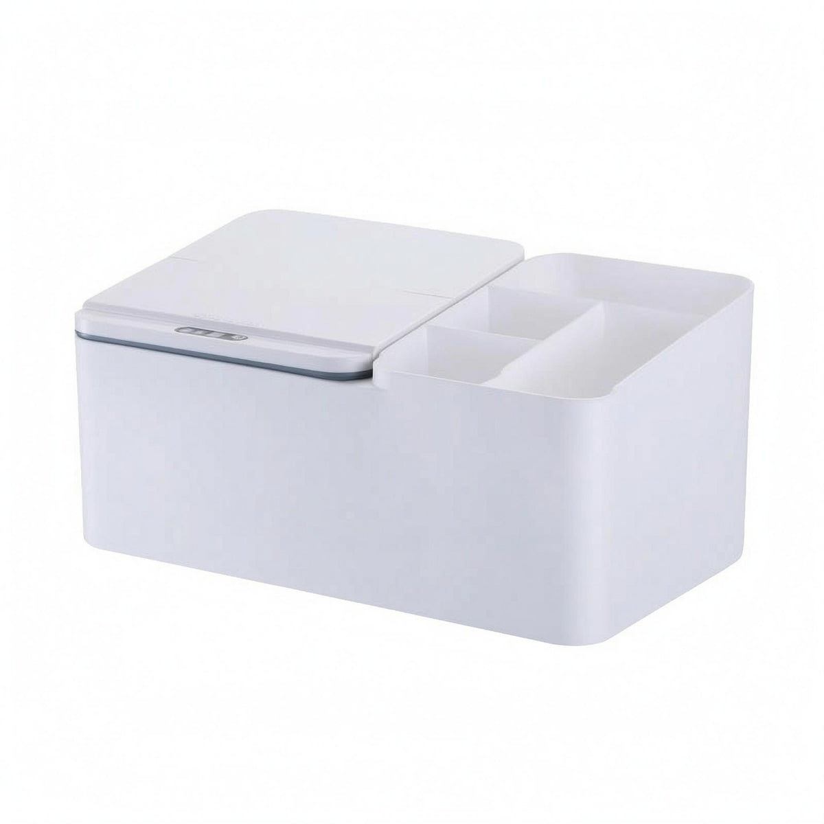 Automatic Lid Box Rectangular Desktop Organizer Space-Saving