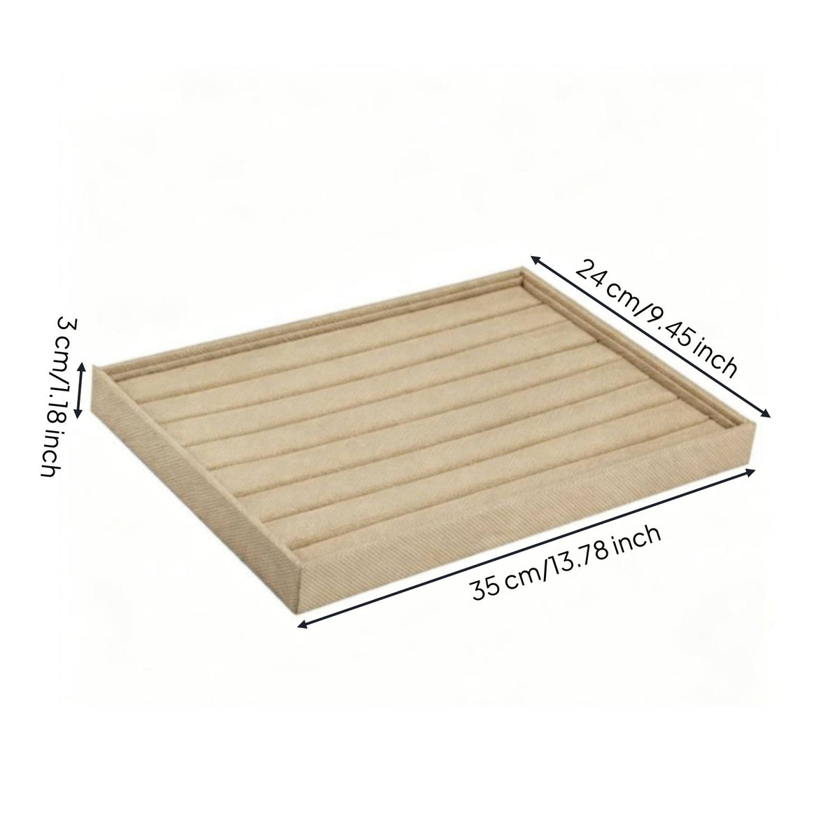 Linen Jewelry Tray Easy to Organize Fashion Goods Elegant for Boutique