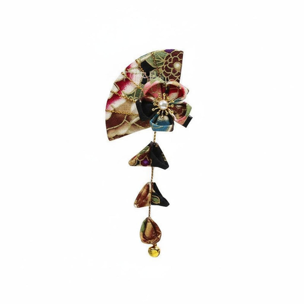 Kimono Tassel Headdress Handmade Kimono Hair Decoration Japanese Flower Hair Fastener Chime Accent Kanzashi Flower Hairpin