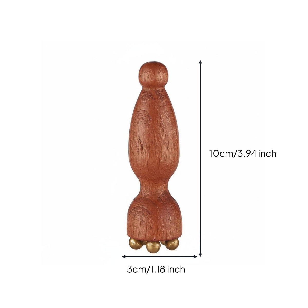Lotus Pod Massage Tool Natural Wood Rosewood Facial Massager Multifunctional