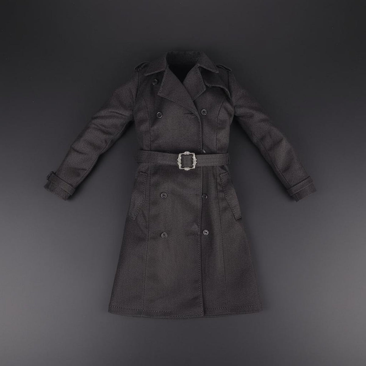 1/6 Scale Female Agent Coat High Intricate 1/6 Scale Outerwear Coat Female Figure Outfit Long-Lasting Cloth Material