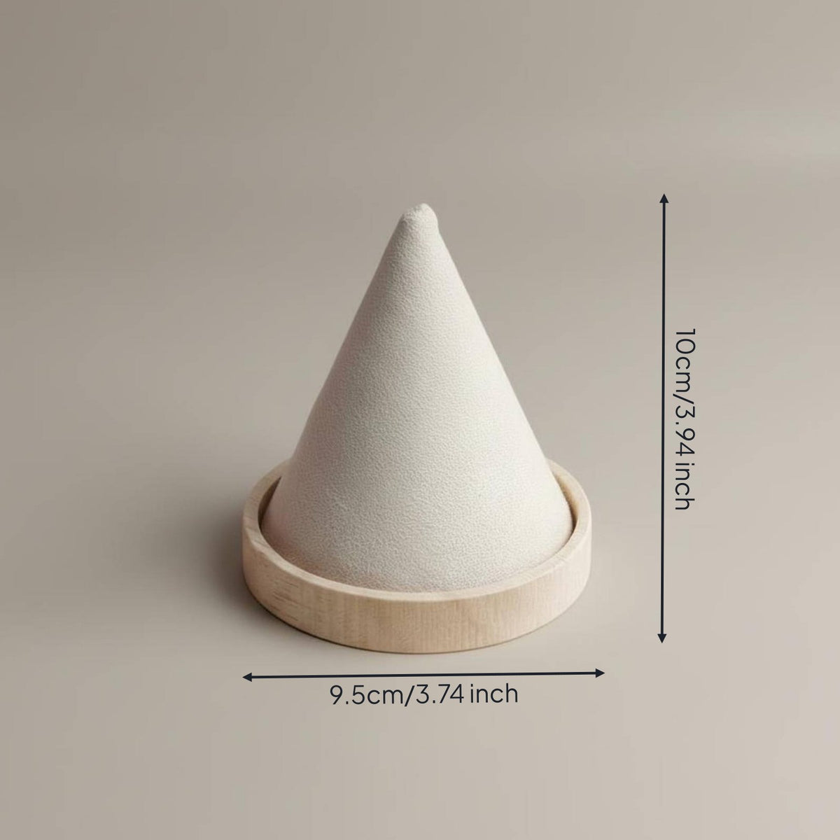 Band Display Cone Dustproof Band Cone Display Waterproof Wooden Base Bracelet Stand Market Vendors, Dresser