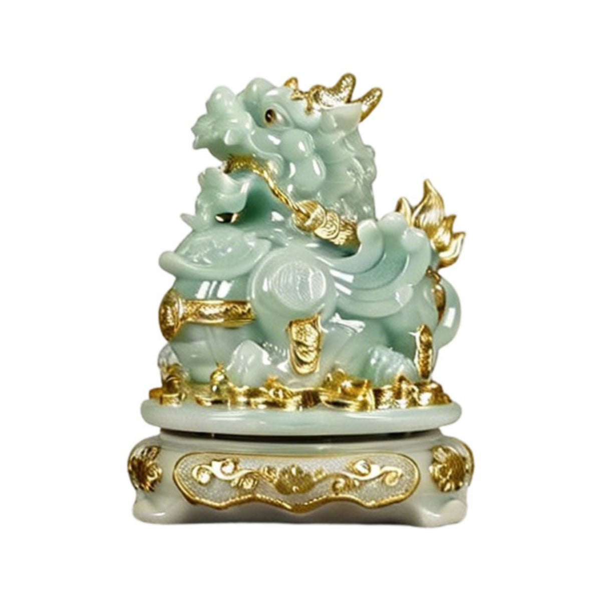 Auspicious Creature Statue Figurine Housewarming Gift Detailed Craftsmanship Feng Shui Wealth Ornament