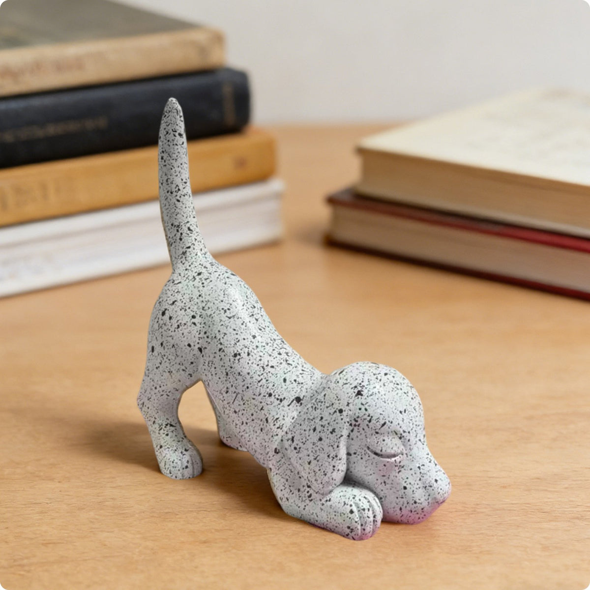 Dog Jewelry Holder Stylish Resin Dog Figurine Cute Home Decor for Entryway
